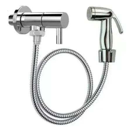 Ducha Higiênica Inox Com Registro Luxo E Alta Durabilidade