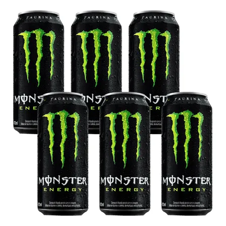 Energético Monster Energy 473ml - 6 Unidades