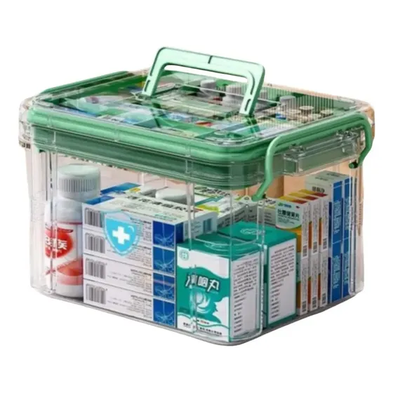 Caixa Transparente De Armazenamento De Medicamentos Mokasi