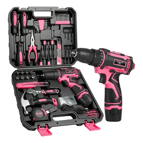 Kit De Ferramentas Domésticas, Furadeira Sem Fio, Mandril 3/ 151pcs 12v