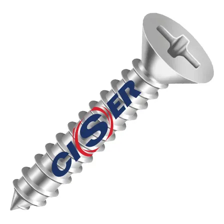 Parafuso Inox 304 4,2x50 42x50 Cabeça Chata Ciser 50un - Cx