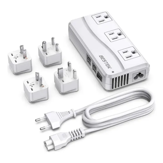 Conversor De Viagem Universal 220v A 110v 250w+carga Usb