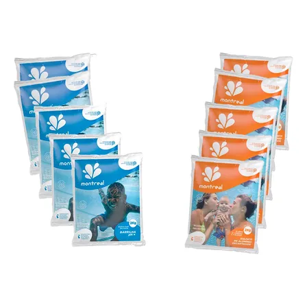 Conjunto Limpeza Piscina Sulfato De Alumínio Barrilha Ph