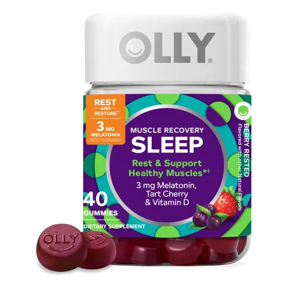 Gummies Olly Muscle Recovery Sleep 40 Unidades Com Melatonin