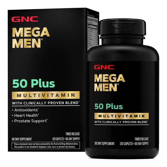 Multivitamínico Diário Gnc Mega Men 50 Plus One | Suportes Sem Sabor