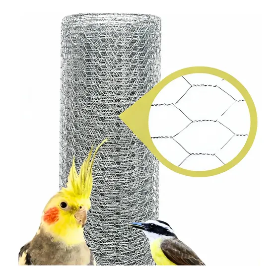 Tela De ½ Viveiro Passaros 80cm X 10 Metros Promoção