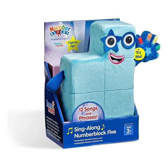 Brinquedo De Pelúcia Hand2mind Sing-along Numberblock Five C