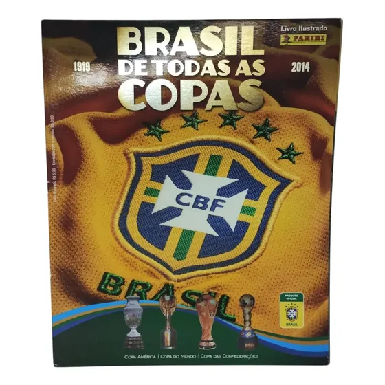 Album Figurinhas Brasil De Todas As Copas Completo P/ Colar