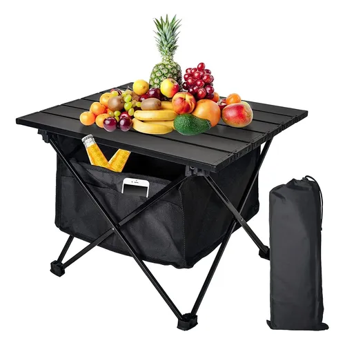 Mesa Dobrável Portátil Para Camping Com Bolsa De Armazenamen