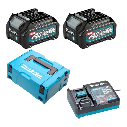 Kit 2 Baterias Makita 40v 2.0amp + Carregador 220v 191v09-6