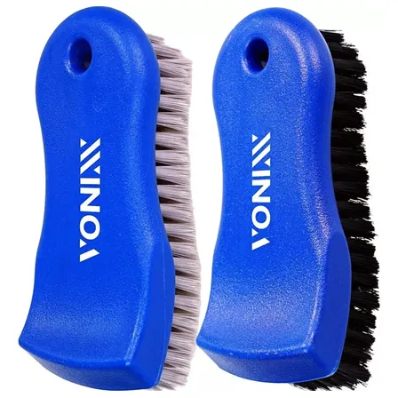 Kit Escova Limpeza Cerdas Macia Média Banco Estofado Vonixx