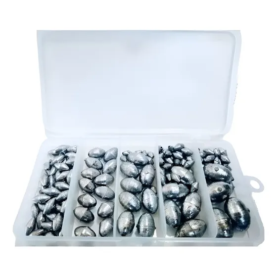 Kit 1kg De Chumbadas Diversas Para Pesca + Estojo