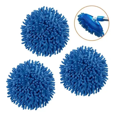 Kit 3 Refil Tira Pó Esfregão Para Balde Mop Perfect
