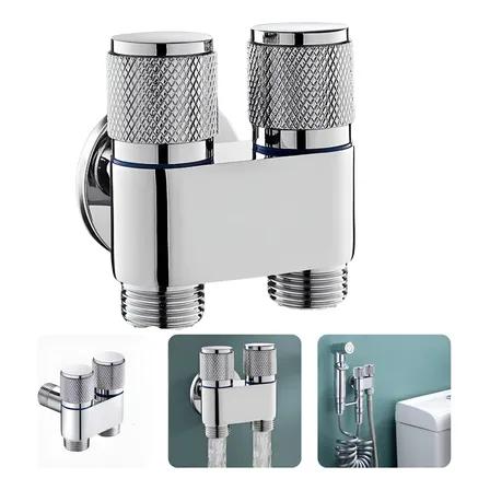 Torneira Registro T Duas Saídas Valvula Dupla Inox Higiênica