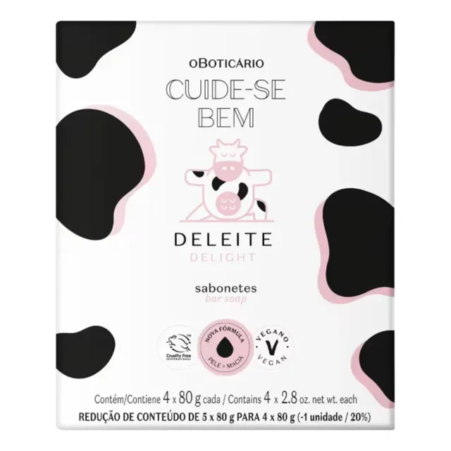 Sabonete Em Barra Cuide-bem Deleite 4x80g