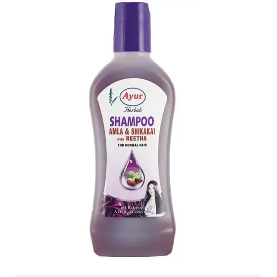 Ayur Herbals Shampoo Amla & Shikakai Com Reetha - Fl Oz