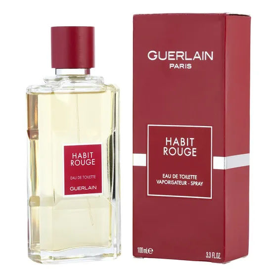 Perfume Guerlain Habit Rouge Edt 100ml Para Homens