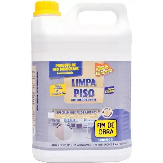 Limpa Piso Antiderrapante/áspero 5 Litros Fim De Obra