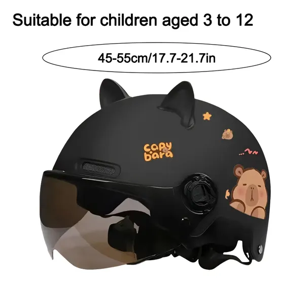 Capacete Elétrico Médio Para Bicicleta E Motocicleta Com Vis