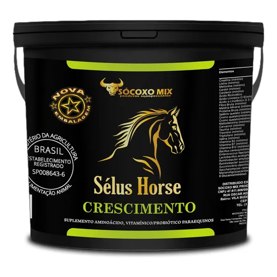 Suplemento Cavalo Potros Crescer Sélus Horse Crescimento 1kg