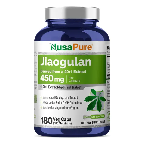 Nusapure Jiaogulan 9000 Mg 180 Cápsulas Vegetais (extrato 20 Sem Sabor