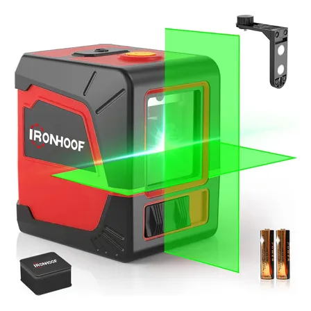 Nivel Laser Verde 2 Linhas Autonivelamento 20m 2 Bateria