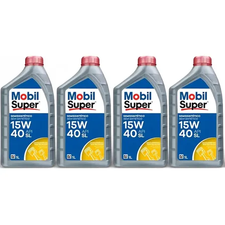 Óleo De Motor Mobil 15w-40 Para Carros, Picapes E Suvs