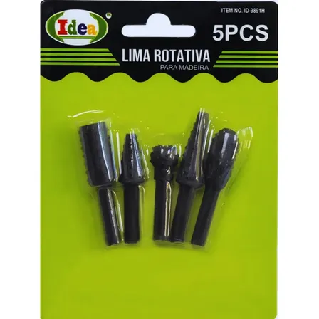 Lima Rotativa Para Madeira 13mm 5 Peças Idea Id-9891h