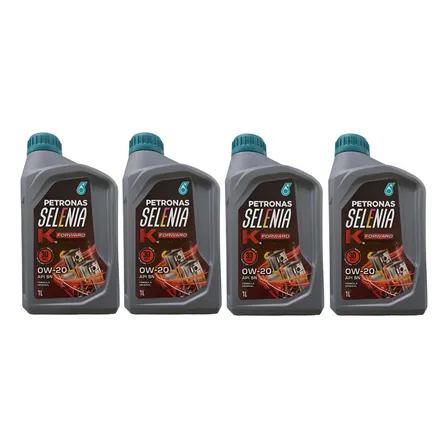 Kit 4l Óleo 0w20 Petronas Selenia Fiat Cronos 2018 A 2025