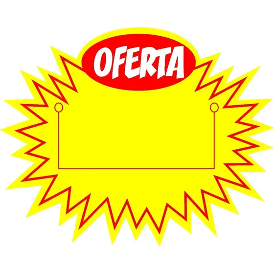 Cartaz Splash Oferta Gondola / Etiqueta Pct C/ 100 Un.