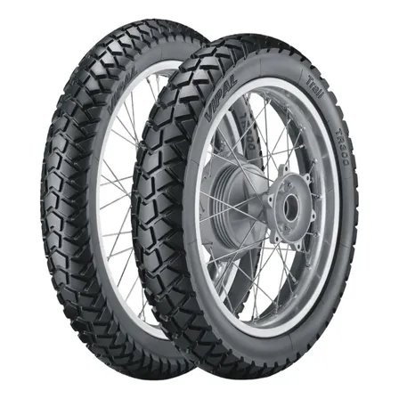 Par Pneu Moto Vipal 110/90-17 + 90/90-19 Tr300 Bros 160 150