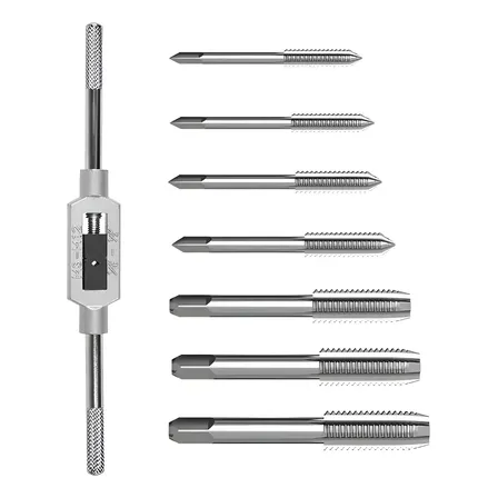 Kit Machos 8 Peças Para Chave E Vira Macho P Fazer Rosca P
