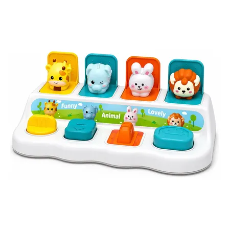 Brinquedo Bebê Pop Up Bichinhos Educativo Interativo
