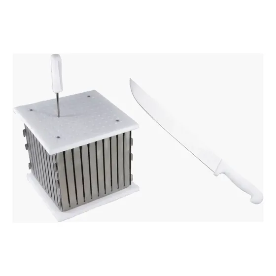 Kit Prof 49 Espetinhos Inox 130 Gramas +faca+2 Inseres Oco Material Anti-bacteriano