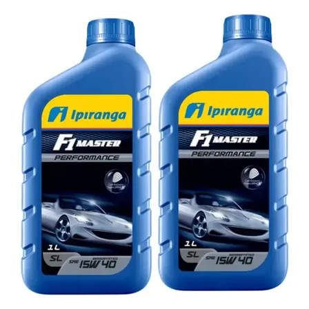 Kit Com 2 Óleos Ipiranga F1 Master 15w40 Sl Semi-sintetico
