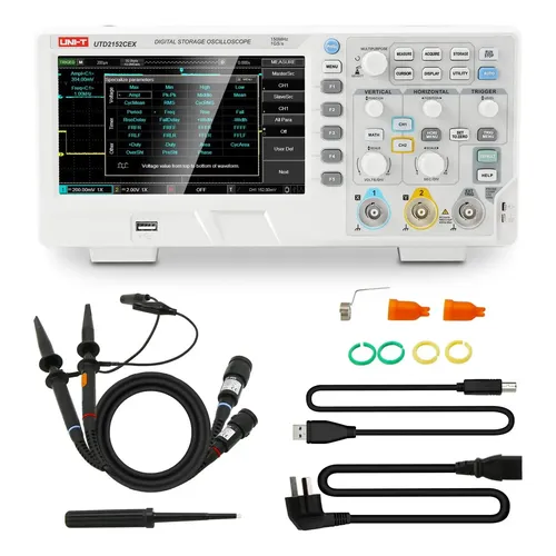 Kit De Osciloscópio De Armazenamento Digital Uni-t 2 Canais