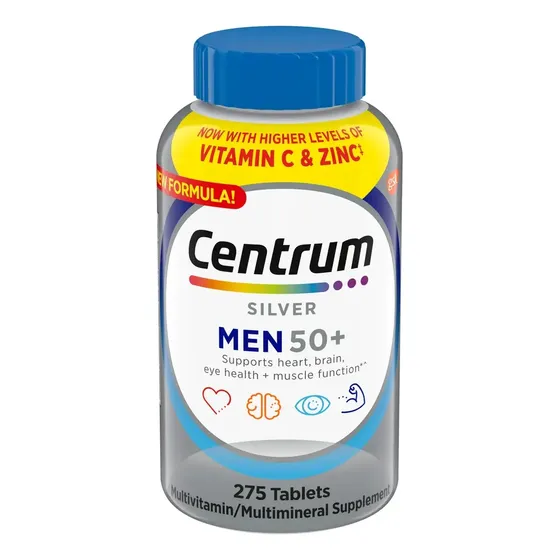 Suplemento Multivitamínico Para Homens Silver 50+ 275 Compri
