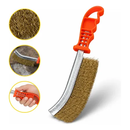 Escova De Aco Manual Cerdas De Aco Limpeza Ferrugem Trabalho