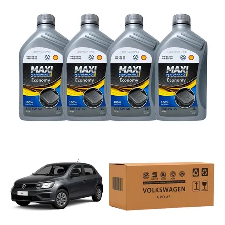 Kit 4 Litro Óleo De Motor 5w40 502 Vw Gol Voyage Saveiro Fox