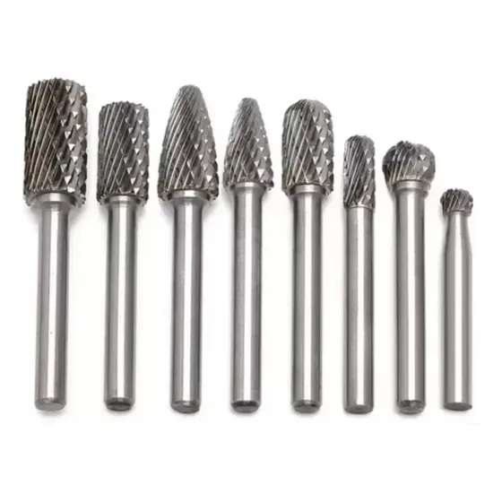 Kit Lima Rotativa Metal Duro Haste 6mm 8 Unidades