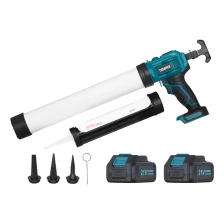 Aplicador De Silicone Pu 2 Baterias 21v Profissional Tssaper