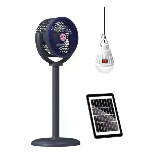 Usb Rechargeable Pedestal Fan, 5 Speeds Led