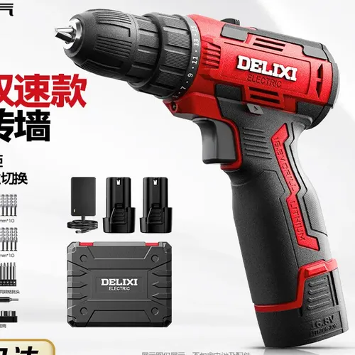 Furadeira De Impacto Sem Fio Delixi 21v Red/black 21v