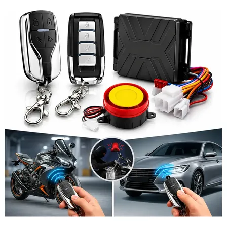 Sistema Anti Furto Moto Alarme Partida Remota C/ 2 Controles