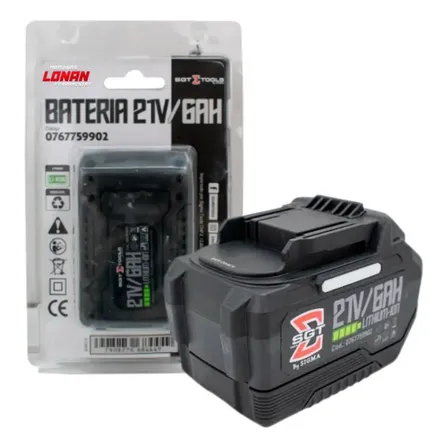 Bateria 21v 6ah Para Chave De Impacto E Parafusadeira