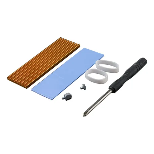 Dissipador De Calor Ssd M.2 2280, Radiador Durável Com Ouro