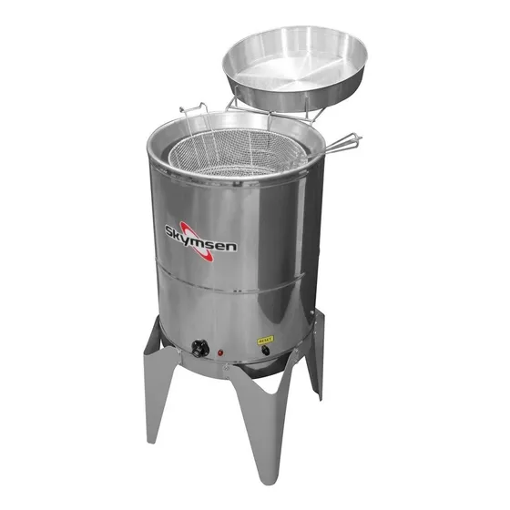 Fritadeira Elétrica Fc Inox Água E Óleo 24 Litros Skymsen Cor Aço inoxidável Frequência 50 Hz x 60 Hz