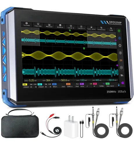 Fnirsi Dpos350p Osciloscópio 4 Em 1 Tablet 350mhz, Espectro