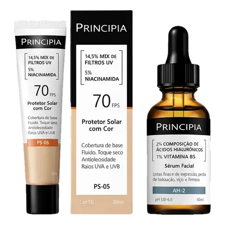 Kit Principia Rotina De Skincare Ps-05 Cor 1.0 + Ah-2 - E.v