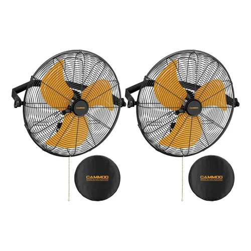 Ventilador De Parede Cammoo 18 Ip44 À Prova De Poeira Com C
